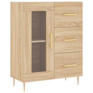 Skříň highboard dub sonoma 69,5 x 34 x 180 cm kompozitní dřevo - obrázek 7