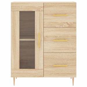 Skříň highboard dub sonoma 69,5 x 34 x 180 cm kompozitní dřevo - obrázek 8