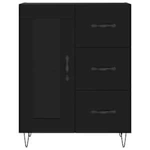 Skříň highboard černá 69,5 x 34 x 180 cm kompozitní dřevo - obrázek 8