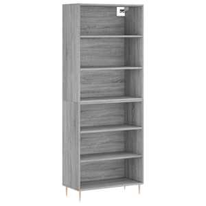 Skříň betonově šedá 69,5 x 32,5 x 180 cm kompozitní dřevo - obrázek 2