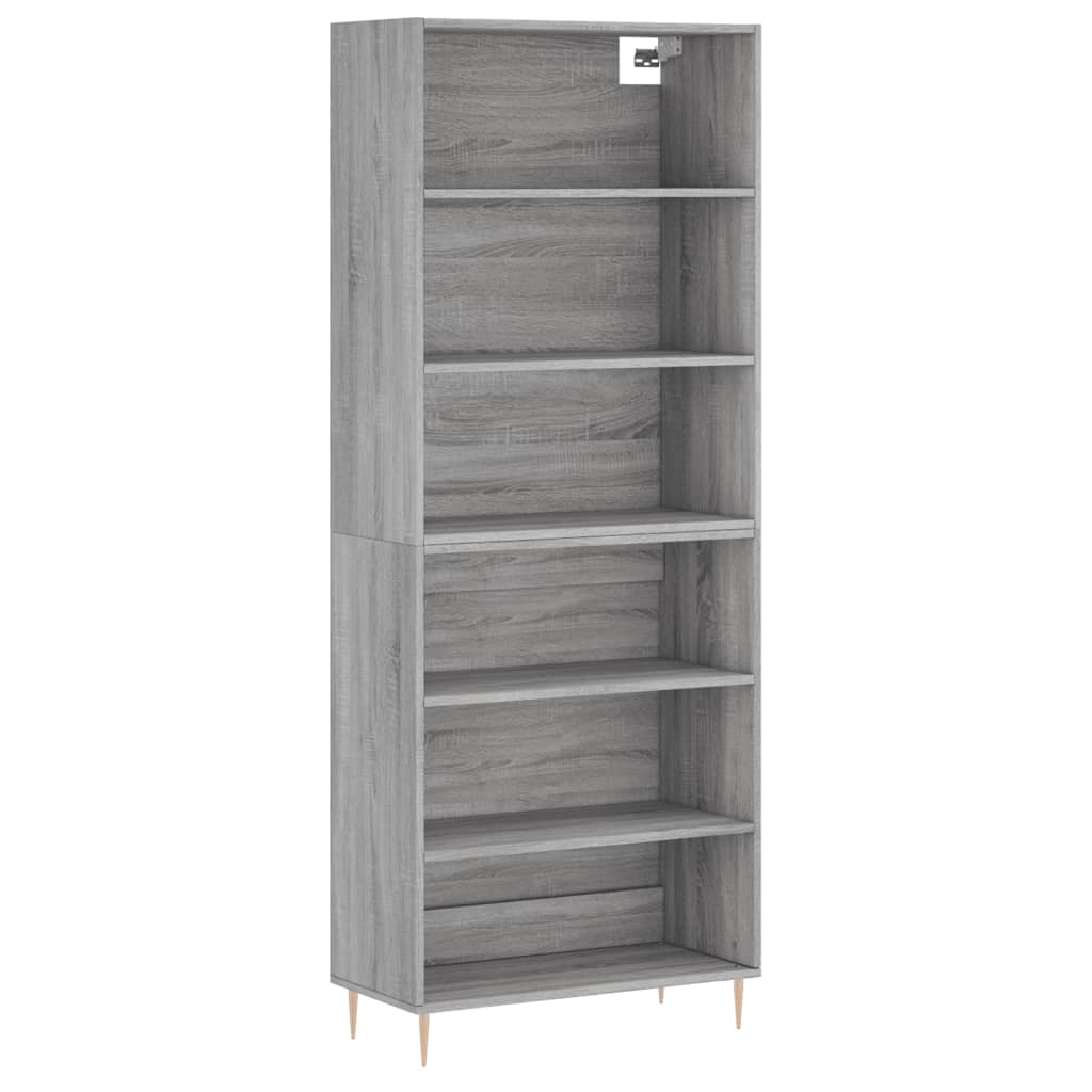 Thumbnail - vidaXL Highboard Grau Sonoma 69,5x32,5x180 cm Holzwerkstoff