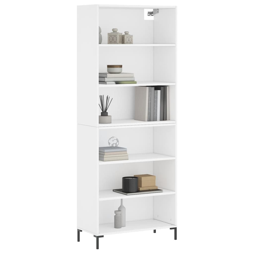 Thumbnail - vidaXL Highboard Weiß 69,5x32,5x180 cm Holzwerkstoff