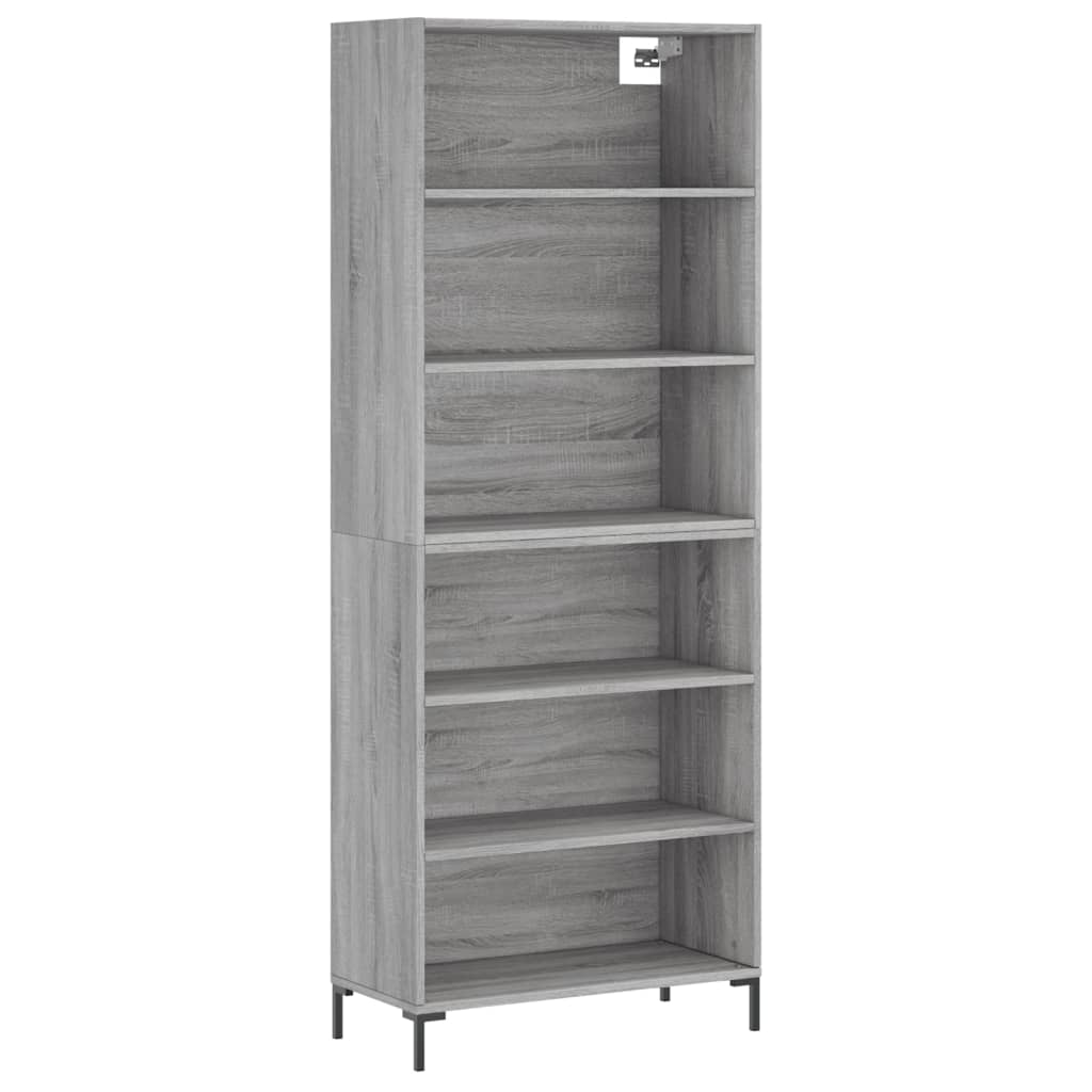 vidaXL Skříň šedá sonoma 69,5 x 32,5 x 180 cm kompozitní dřevo
