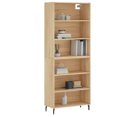 vidaXL Dulap &icirc;nalt, stejar sonoma, 69,5x32,5x180 cm, lemn compozit