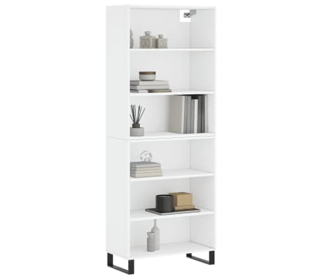 vidaXL Dulap &icirc;nalt, alb, 69,5x32,5x180 cm, lemn prelucrat