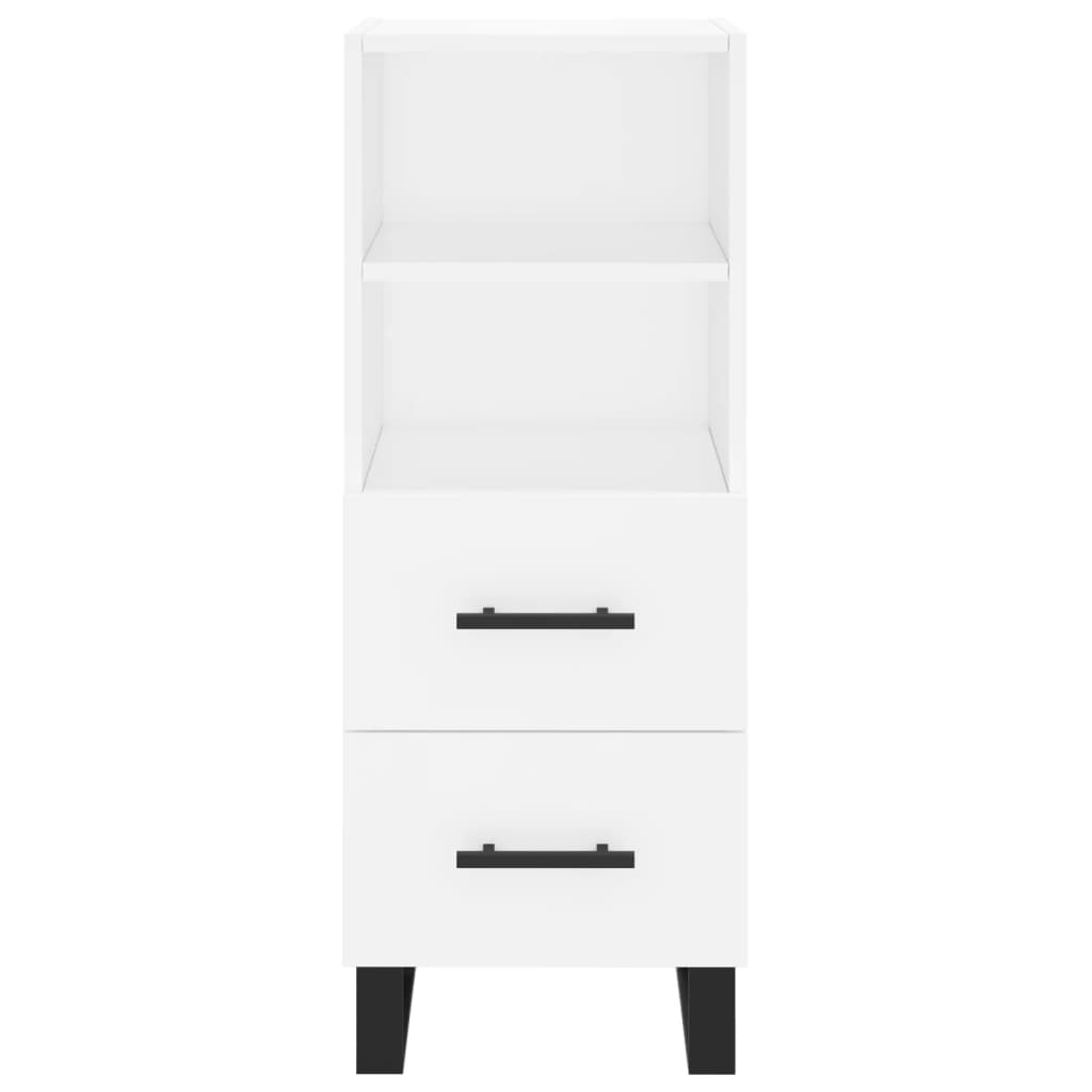 Dulap înalt, alb, 34,5x34x180 cm, lemn prelucrat