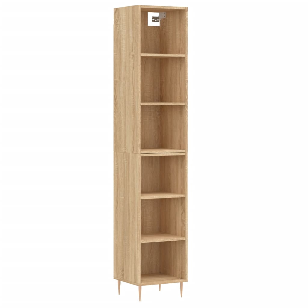 vidaXL Skříň highboard dub sonoma 34,5x32,5x180 cm kompozitní dřevo