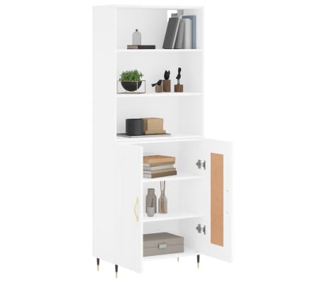 vidaXL Visoka komoda bijela 69,5x34x180 cm konstruirano drvo