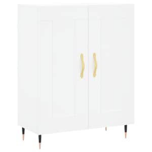 Skříň highboard bílá 69,5 x 34 x 180 cm kompozitní dřevo - obrázek 7