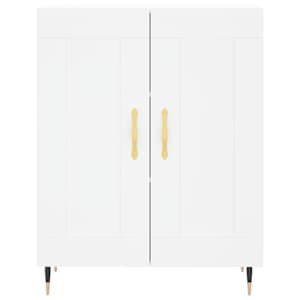 Skříň highboard bílá 69,5 x 34 x 180 cm kompozitní dřevo - obrázek 8