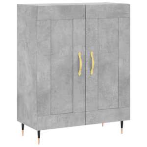 Skříň highboard betonově šedá 69,5x34x180 cm kompozitní dřevo - obrázek 6