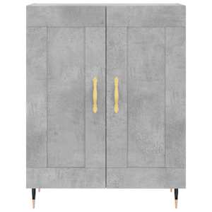 Skříň highboard betonově šedá 69,5x34x180 cm kompozitní dřevo - obrázek 7