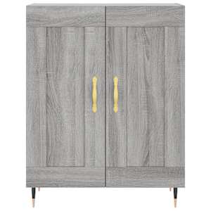 Skříň highboard šedá sonoma 69,5 x 34 x 180 cm kompozitní dřevo - obrázek 8