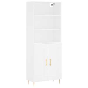 Skříň highboard bílá 69,5 x 34 x 180 cm kompozitní dřevo - obrázek 2