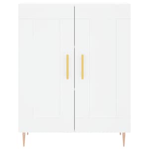 Skříň highboard bílá 69,5 x 34 x 180 cm kompozitní dřevo - obrázek 8