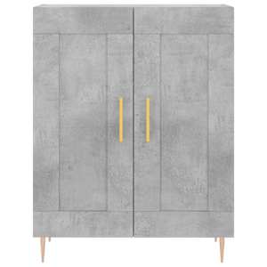 Skříň highboard betonově šedá 69,5x34x180 cm kompozitní dřevo - obrázek 8