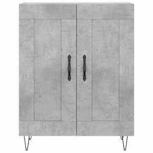 Skříň highboard betonově šedá 69,5x34x180 cm kompozitní dřevo - obrázek 8