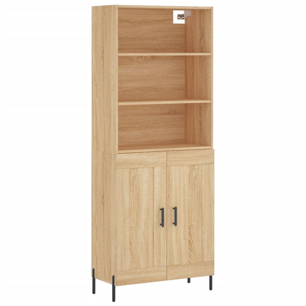 Highboard Sideboard Storage Cabinet Home Side Cabinet Engineered Wood vidaXL - Picture 26 of 108