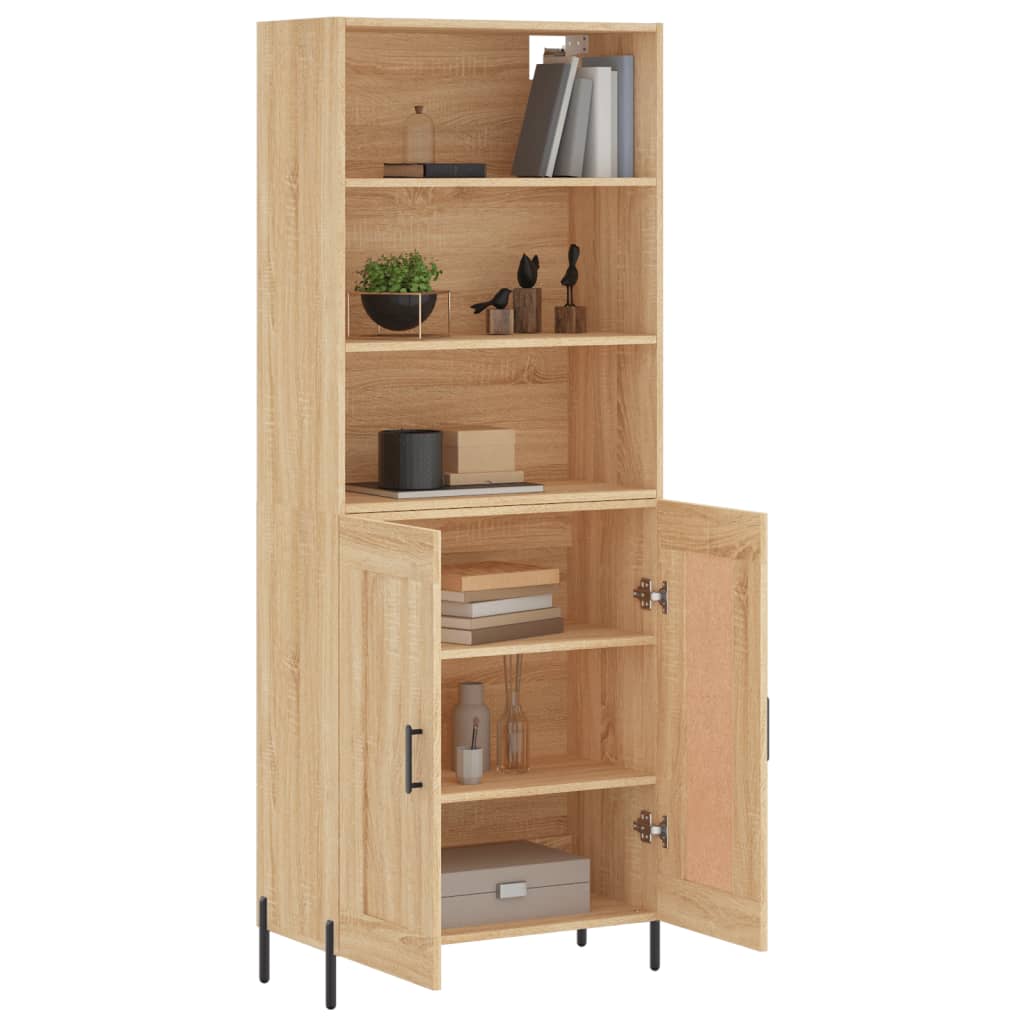 Highboard Sideboard Storage Cabinet Home Side Cabinet Engineered Wood vidaXL - Picture 27 of 108