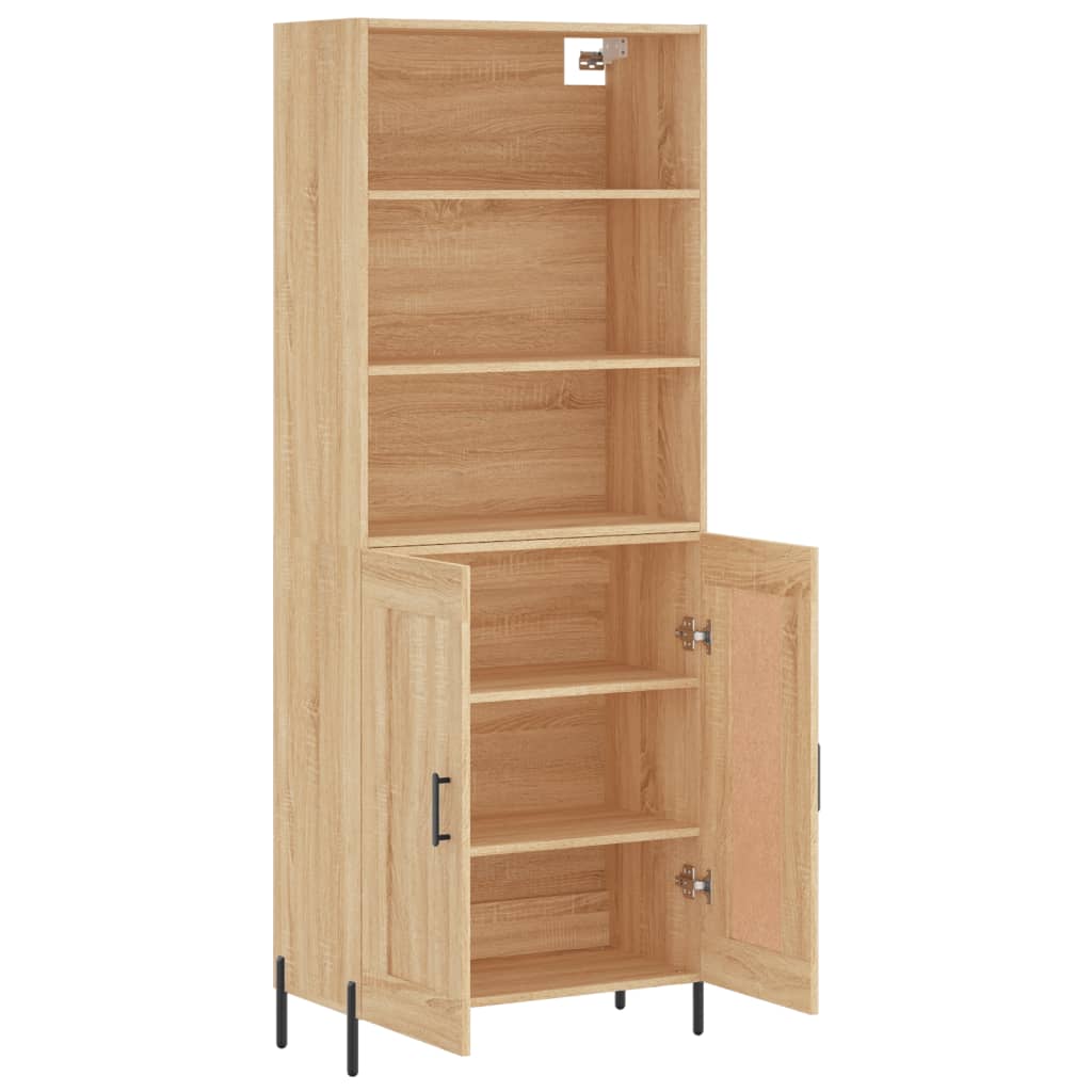 Highboard Sideboard Storage Cabinet Home Side Cabinet Engineered Wood vidaXL - Picture 28 of 108