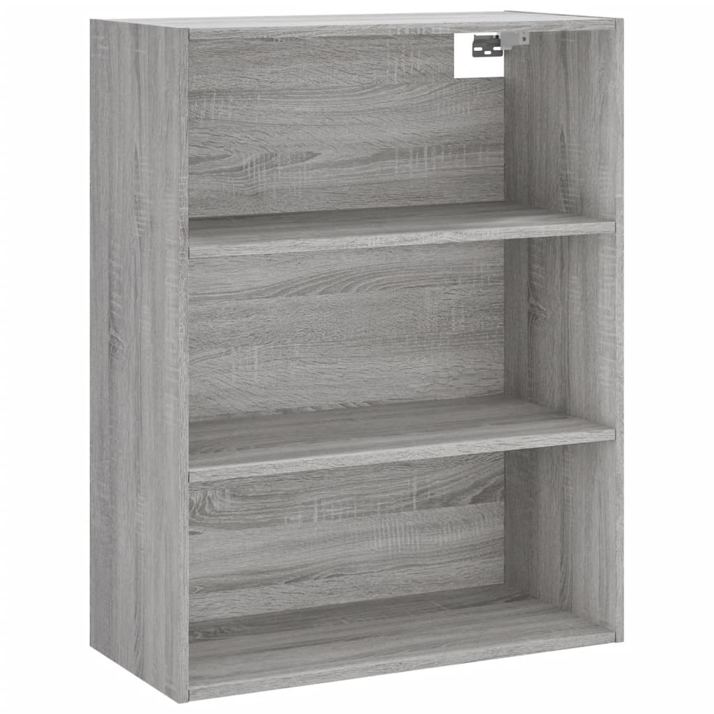 vidaXL Hoge kast 69,5x34x180 cm bewerkt hout grijs sonoma eikenkleurig, foto 4