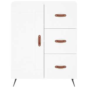 Skříň highboard bílá 69,5 x 34 x 180 cm kompozitní dřevo - obrázek 8