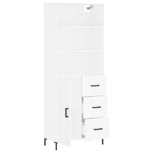 Skříň highboard bílá 69,5 x 34 x 180 cm kompozitní dřevo - obrázek 4