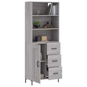 Skříň highboard šedá sonoma 69,5 x 34 x 180 cm kompozitní dřevo - obrázek 3