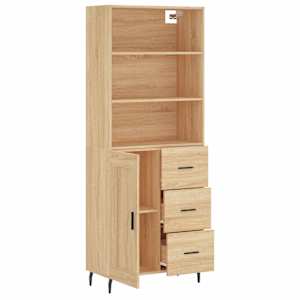 Skříň highboard dub sonoma 69,5 x 34 x 180 cm kompozitní dřevo - obrázek 4