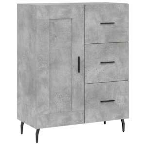 Skříň highboard betonově šedá 69,5x34x180 cm kompozitní dřevo - obrázek 7