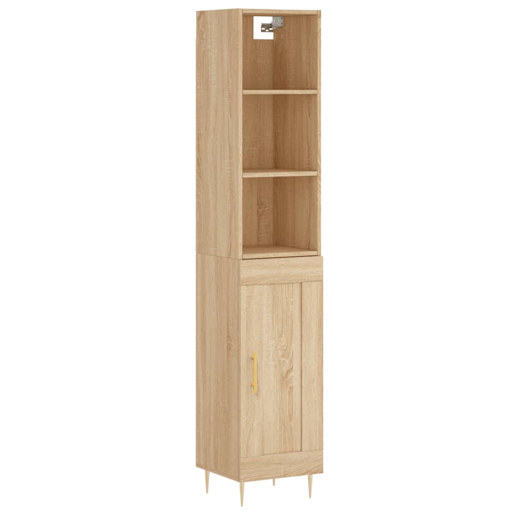 vidaXL Skříň highboard dub sonoma 34,5 x 34 x 180 cm kompozitní dřevo