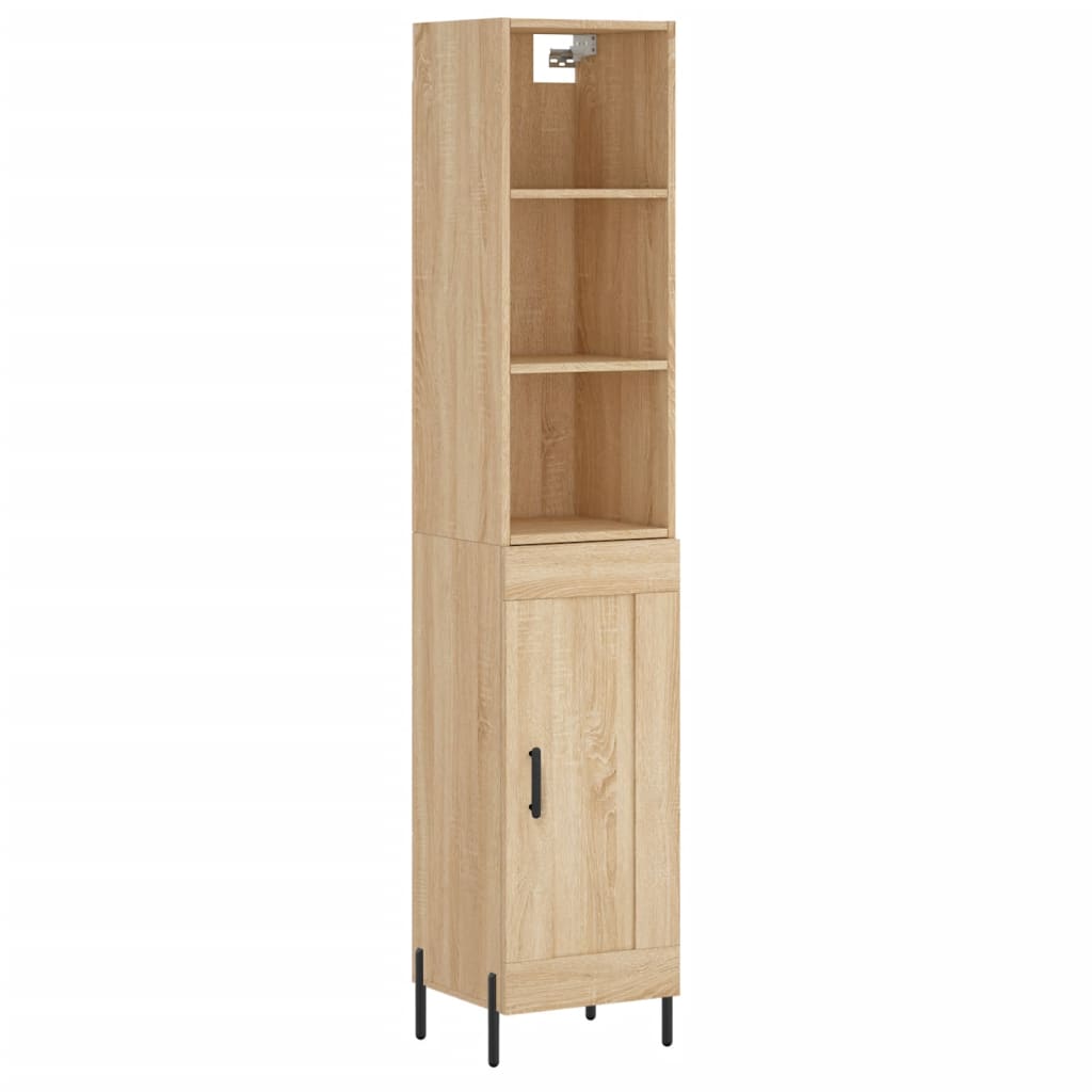 vidaXL Skříň highboard dub sonoma 34,5 x 34 x 180 cm kompozitní dřevo