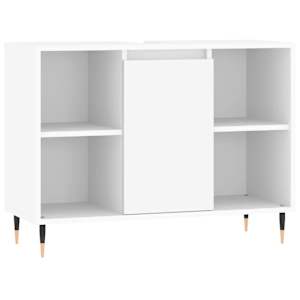 3dílný set koupelnového nábytku bílý kompozitní dřevo - obrázek 9
