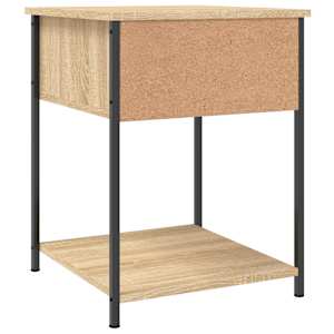 Noční stolky 2 ks dub sonoma 44 x 45 x 58 cm kompozitní dřevo - obrázek 9