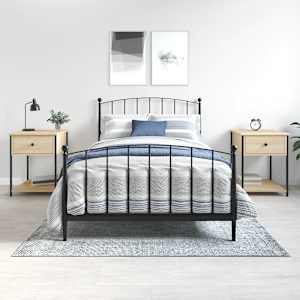 Nočna mizica 2 kosa sonoma hrast 44x45x58 cm inženirski les