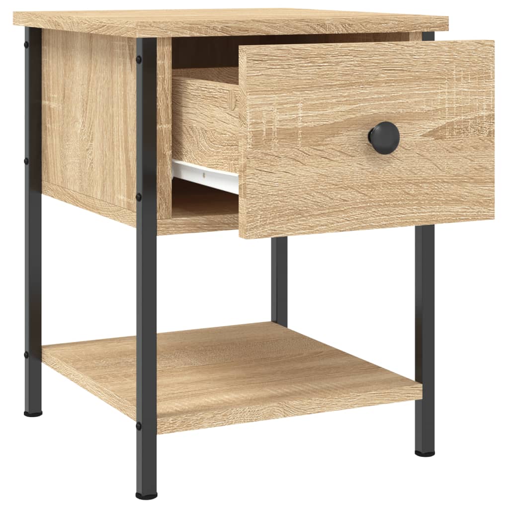 vidaXL Nachtkastjes 2 st 34x35,5x45 cm sonoma eikenkleurig, foto 4