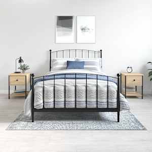 Nočna mizica 2 kosa sonoma hrast 34x35,5x45 cm inženirski les