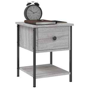 vidaXL Κομοδίνο Γκρι Sonoma 34 x 35,5 x 45 εκ. από Επεξεργασμένο Ξύλο