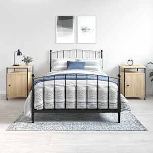 Nočna omarica 2 kosa sonoma hrast 40x42x60 cm inženirski les