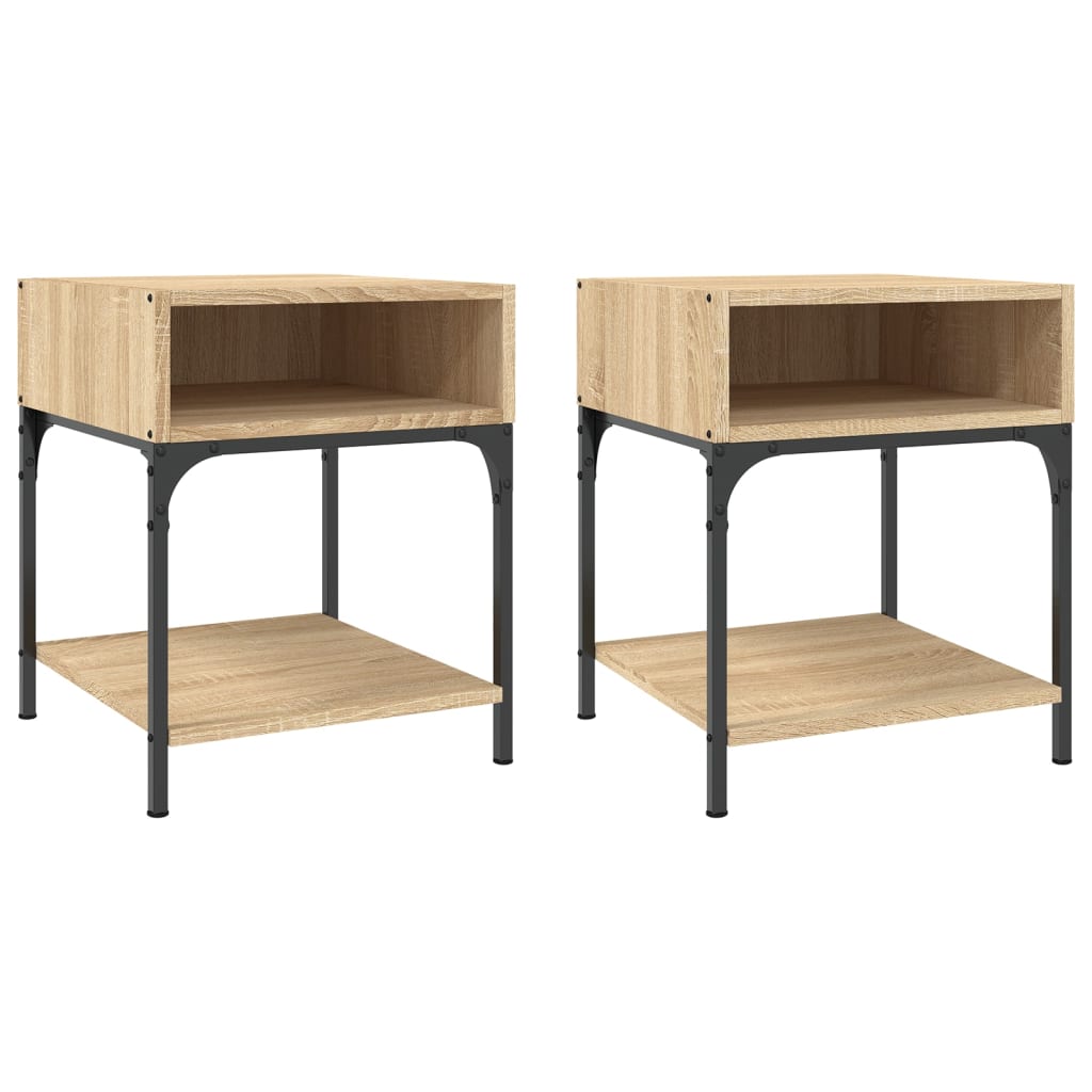 vidaXL Noční stolky 2 ks dub sonoma 40 x 41 x 50 cm kompozitní dřevo
