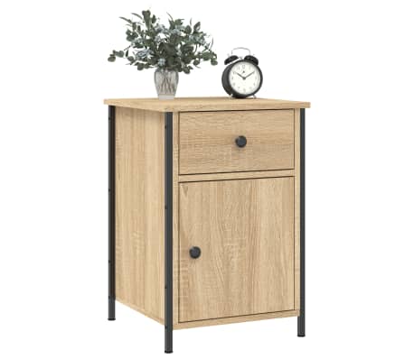 vidaXL Nachtkastje 40x42x60 cm bewerkt hout sonoma eikenkleurig