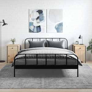 Nočna omarica 2 kosa sonoma hrast 40x42x60 cm inženirski les