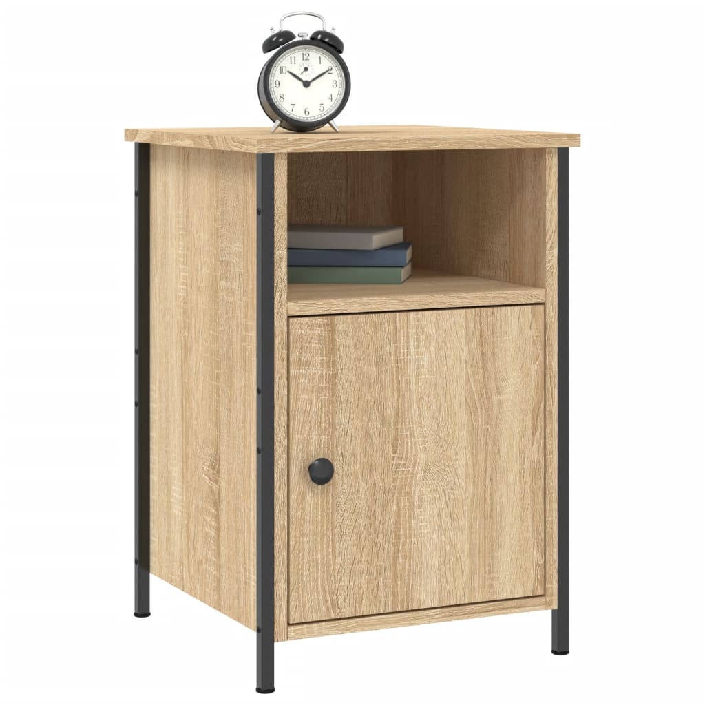 vidaXL Nachtkastje 40x42x60 cm bewerkt hout sonoma eikenkleurig