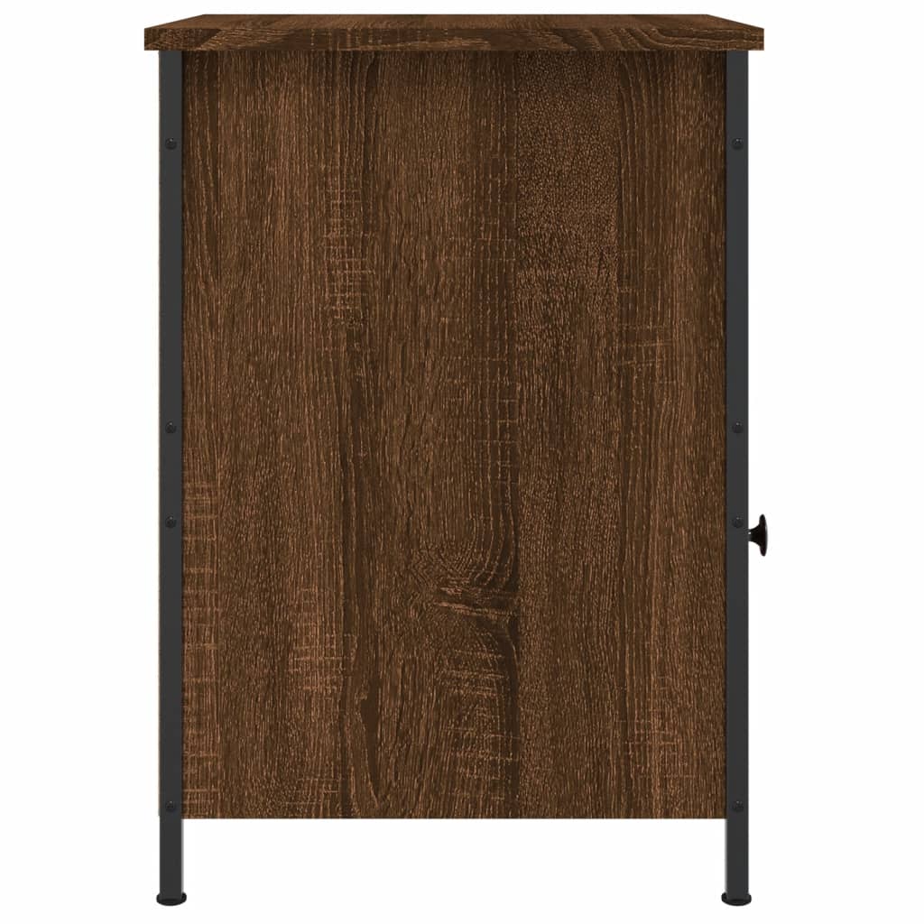Szafka nocna, brązowy dąb, 40x42x60 cm, materiał drewnopochodny