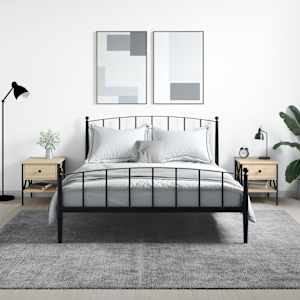 Nočna mizica 2 kosa sonoma hrast 40x42x45 cm inženirski les