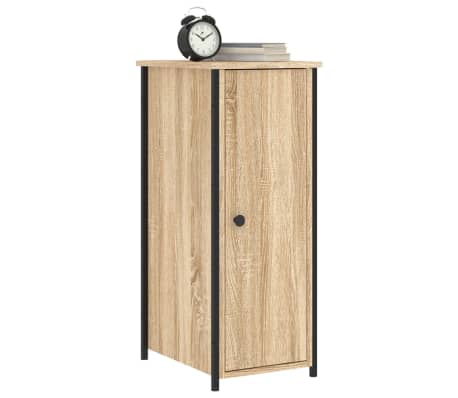 vidaXL Bedside Cabinet Sonoma Oak 32x42x80 cm Engineered Wood