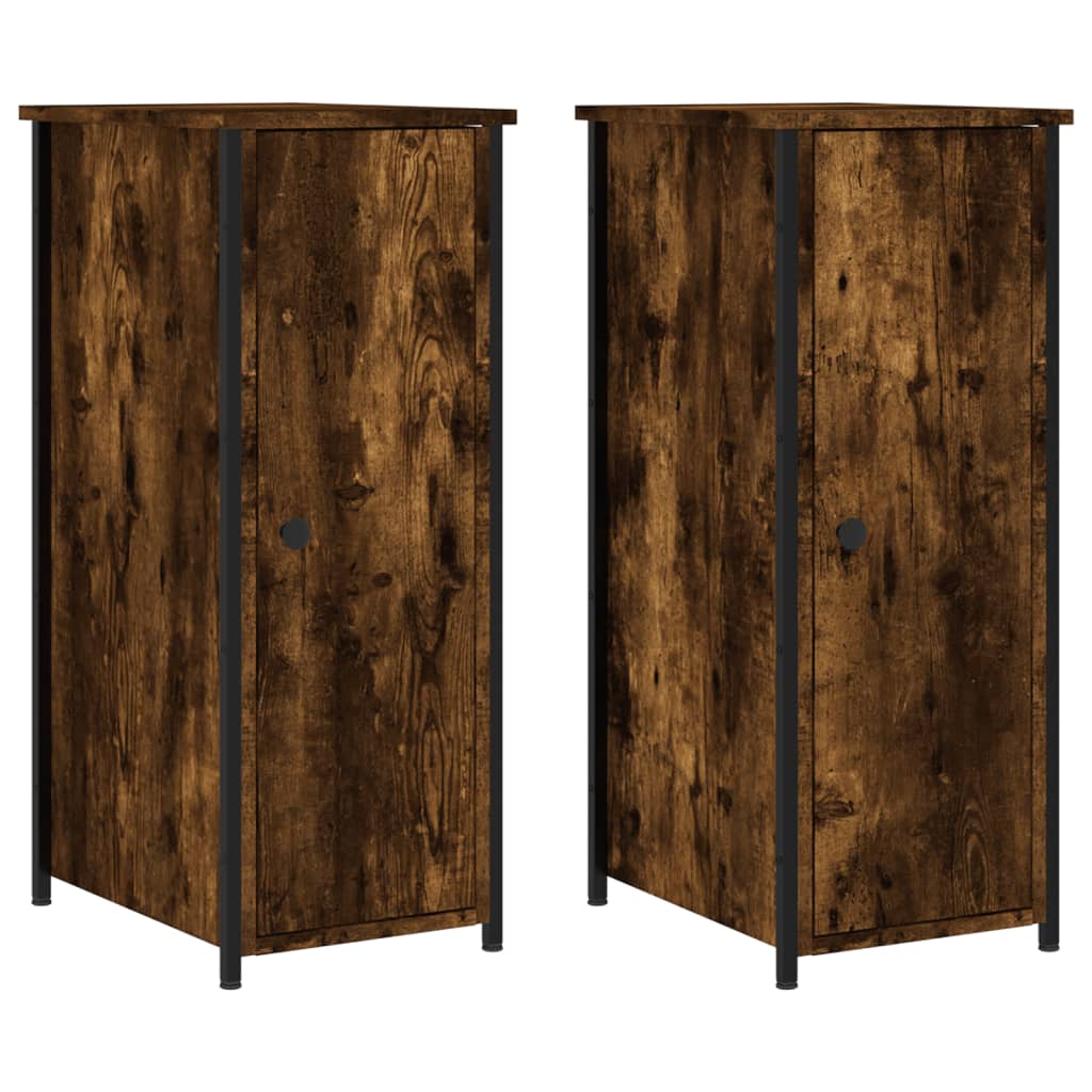 vidaXL Noční stolky 2 ks kouřový dub 32 x 42 x 80 cm kompozitní dřevo