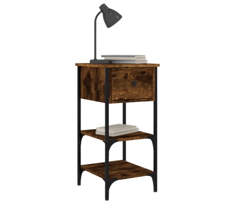 vidaXL Y&ouml;p&ouml;yt&auml; savutammi 34x36x70 cm tekninen puu