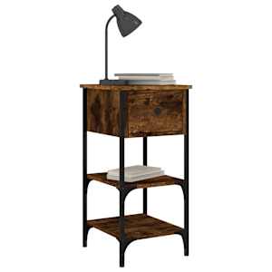 vidaXL Y&ouml;p&ouml;yt&auml; savutammi 34x36x70 cm tekninen puu