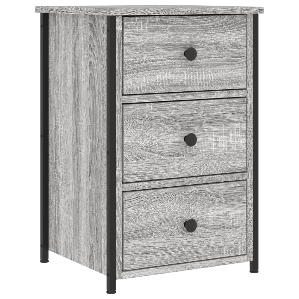 E-shop vidaXL Nočný stolík sivý sonoma 40x36x60 cm kompozitné drevo